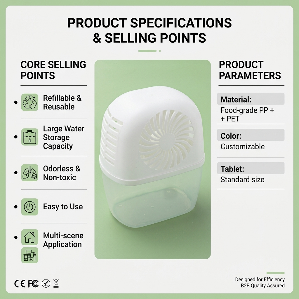 OEM Refillable Dehumidifier Bulk – Private Label Moisture Absorber